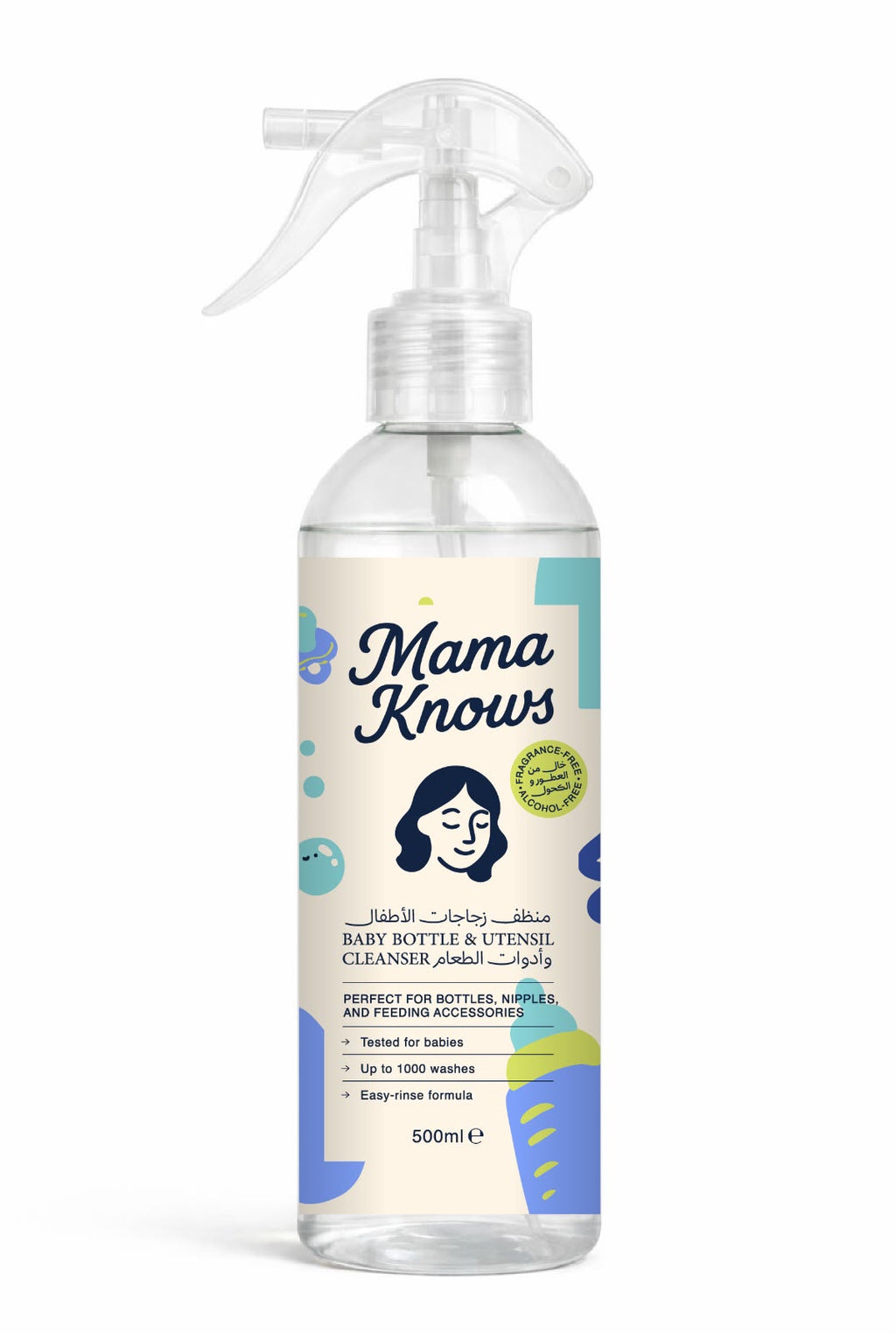 Mama Knows – Milk Residue Baby Bottle Cleanser 500 ML